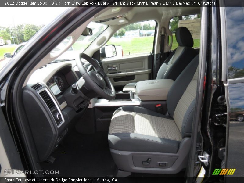 Brilliant Black Crystal Pearl / Dark Slate/Medium Graystone 2012 Dodge Ram 3500 HD Big Horn Crew Cab 4x4 Dually