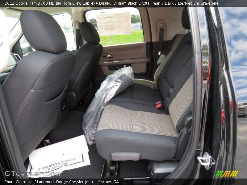 Brilliant Black Crystal Pearl / Dark Slate/Medium Graystone 2012 Dodge Ram 3500 HD Big Horn Crew Cab 4x4 Dually