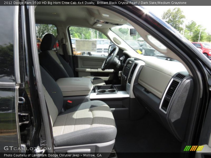 Brilliant Black Crystal Pearl / Dark Slate/Medium Graystone 2012 Dodge Ram 3500 HD Big Horn Crew Cab 4x4 Dually