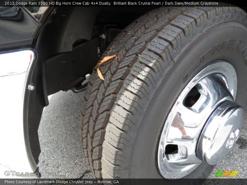 Brilliant Black Crystal Pearl / Dark Slate/Medium Graystone 2012 Dodge Ram 3500 HD Big Horn Crew Cab 4x4 Dually