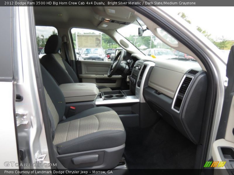 Bright Silver Metallic / Dark Slate/Medium Graystone 2012 Dodge Ram 3500 HD Big Horn Crew Cab 4x4 Dually