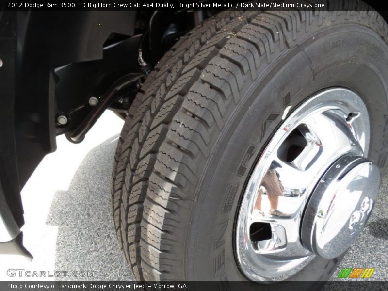 Bright Silver Metallic / Dark Slate/Medium Graystone 2012 Dodge Ram 3500 HD Big Horn Crew Cab 4x4 Dually