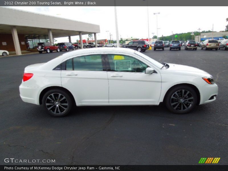 Bright White / Black 2012 Chrysler 200 Touring Sedan