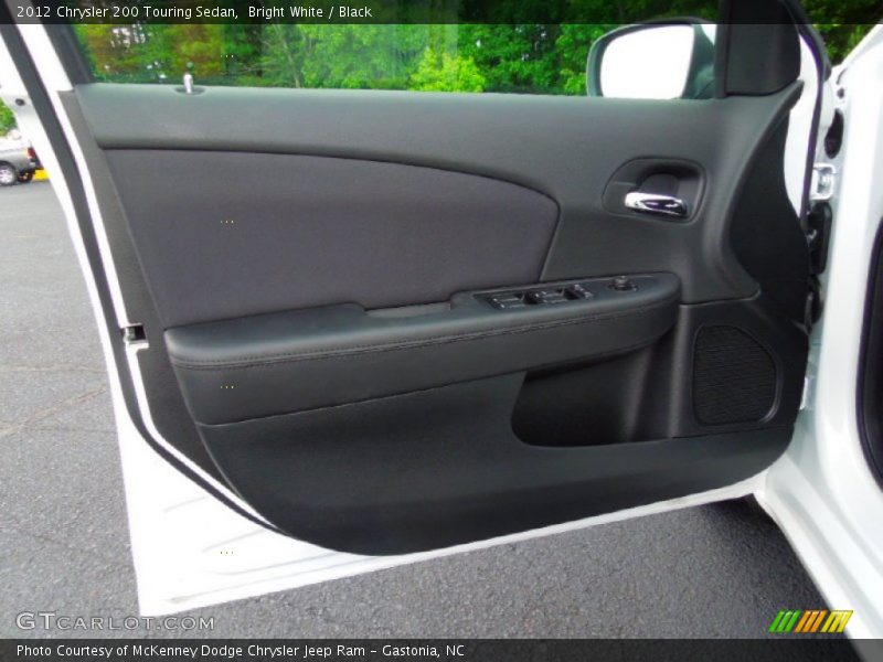 Bright White / Black 2012 Chrysler 200 Touring Sedan
