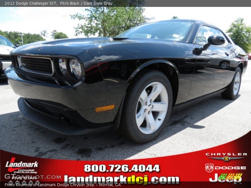Pitch Black / Dark Slate Gray 2012 Dodge Challenger SXT