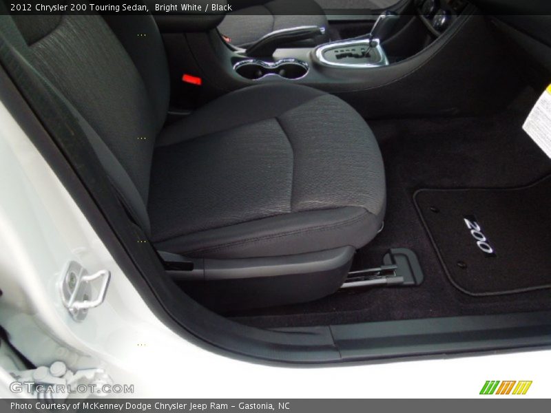 Bright White / Black 2012 Chrysler 200 Touring Sedan