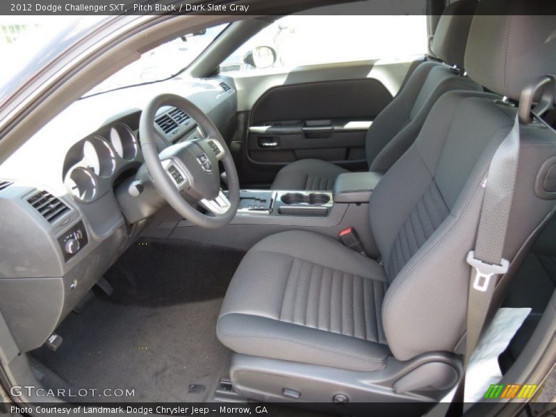 Pitch Black / Dark Slate Gray 2012 Dodge Challenger SXT