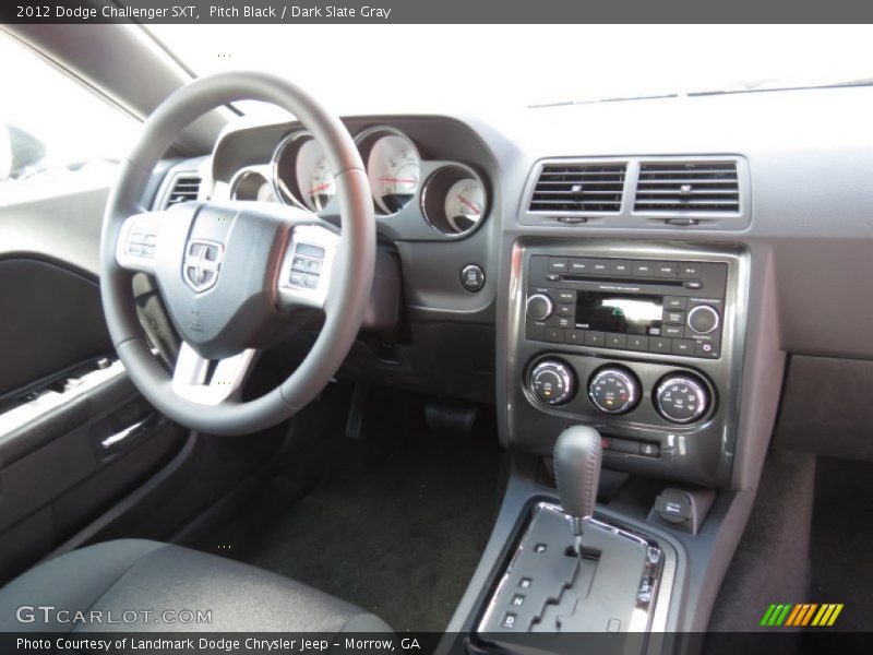 Pitch Black / Dark Slate Gray 2012 Dodge Challenger SXT