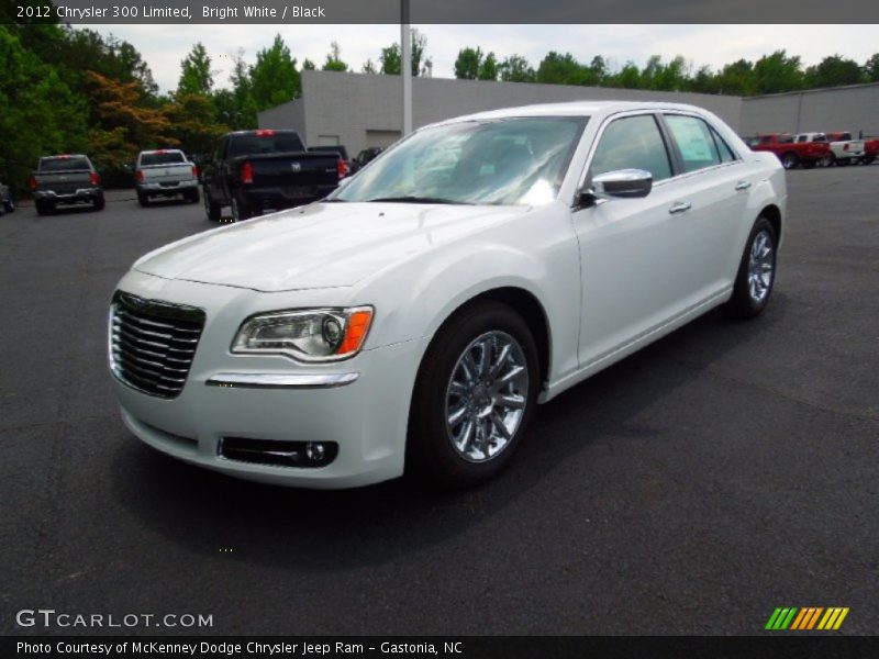 Bright White / Black 2012 Chrysler 300 Limited