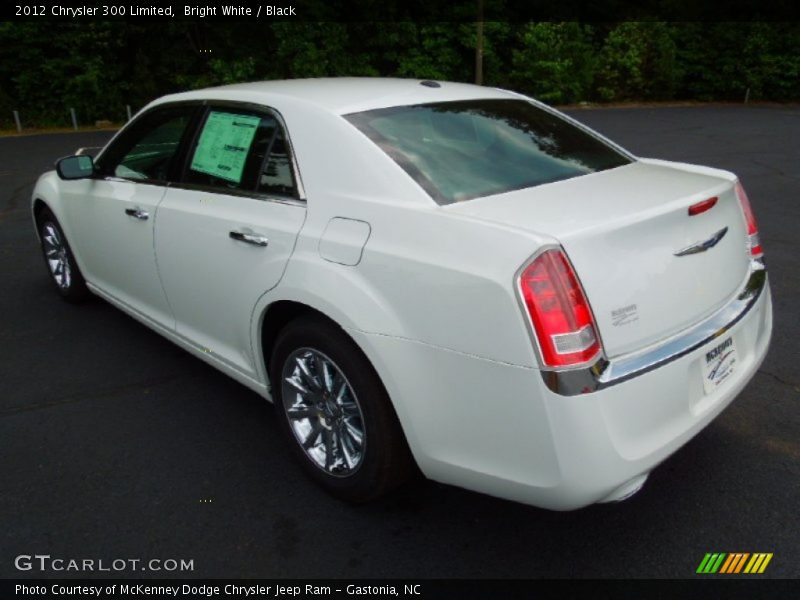 Bright White / Black 2012 Chrysler 300 Limited