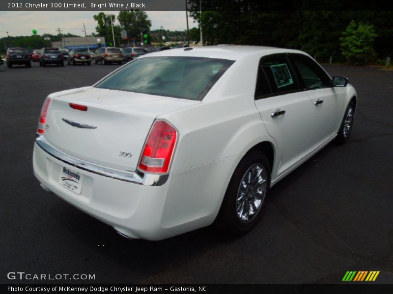 Bright White / Black 2012 Chrysler 300 Limited