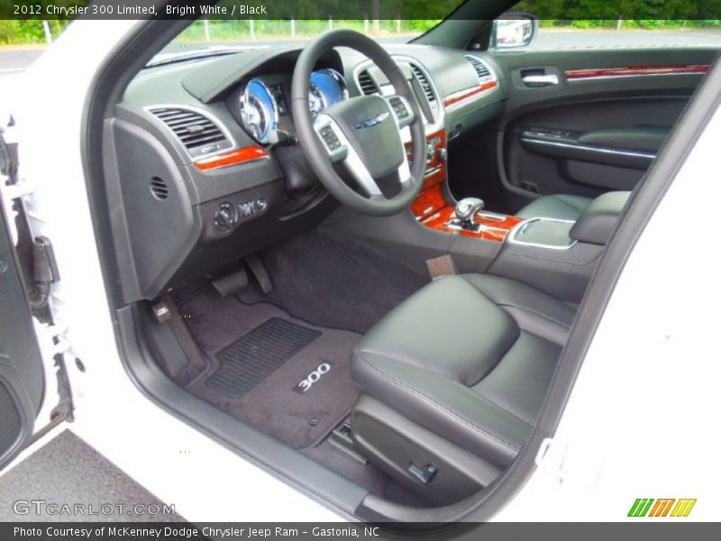 Bright White / Black 2012 Chrysler 300 Limited