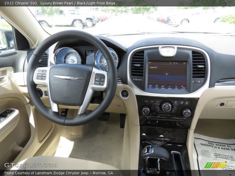 Luxury Brown Pearl / Black/Light Frost Beige 2012 Chrysler 300