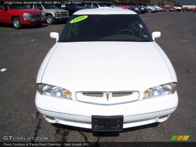 Arctic White / Dark Pewter 1998 Pontiac Bonneville SE