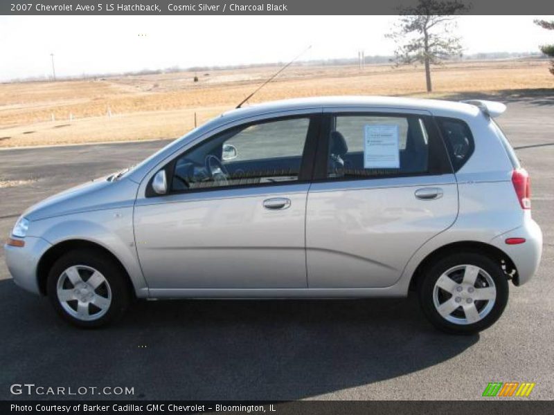 Cosmic Silver / Charcoal Black 2007 Chevrolet Aveo 5 LS Hatchback