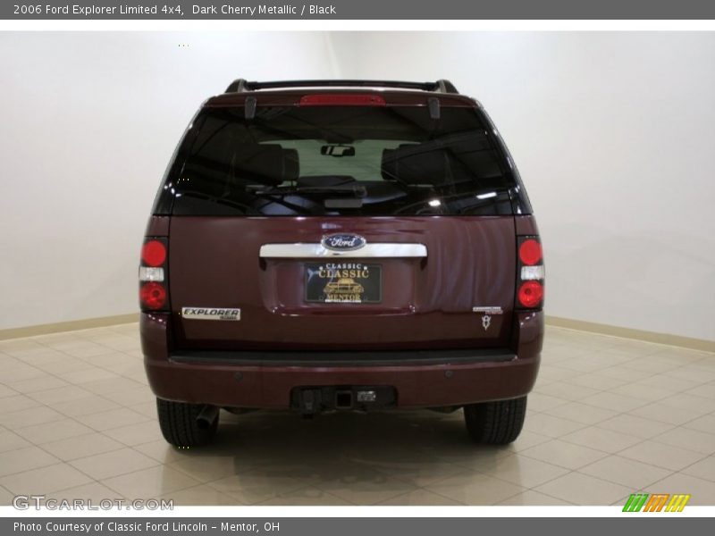 Dark Cherry Metallic / Black 2006 Ford Explorer Limited 4x4