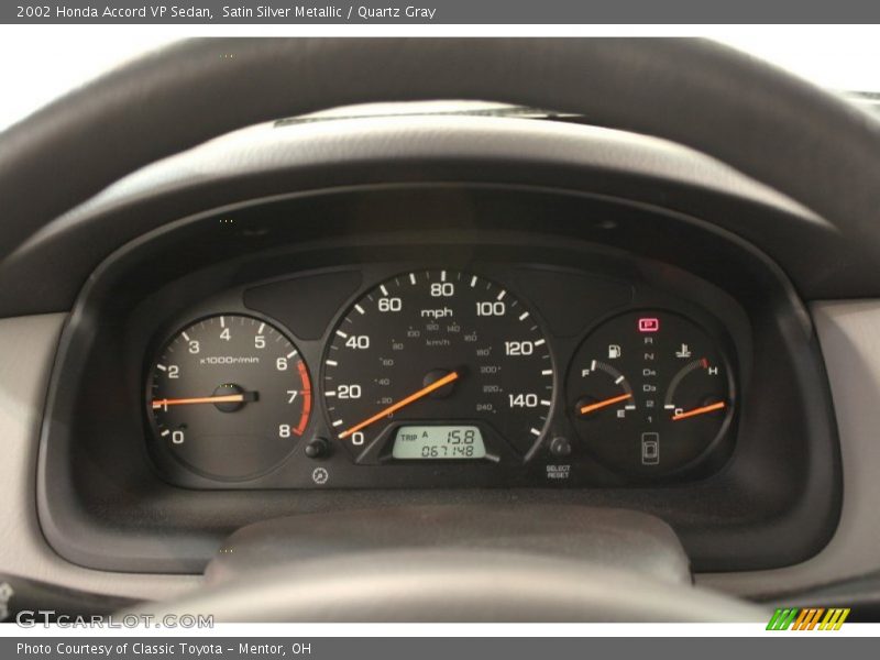  2002 Accord VP Sedan VP Sedan Gauges