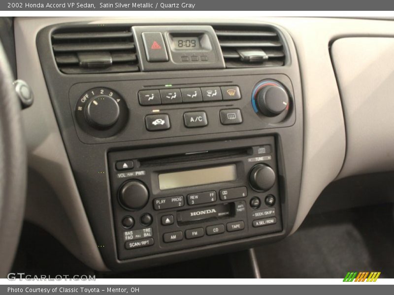 Controls of 2002 Accord VP Sedan