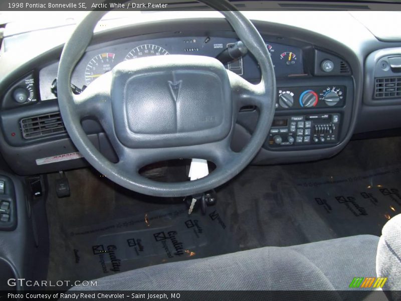 Arctic White / Dark Pewter 1998 Pontiac Bonneville SE