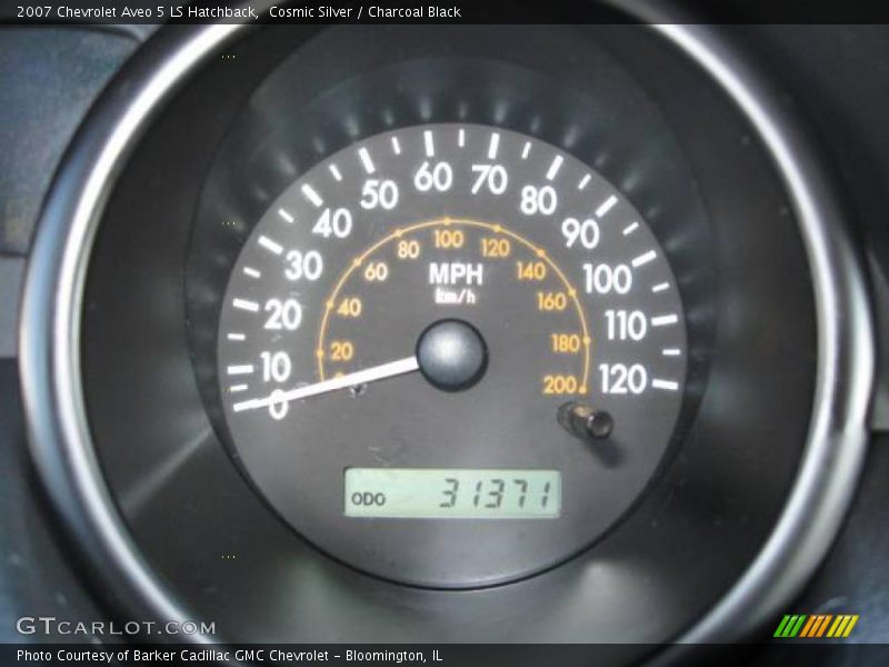 Cosmic Silver / Charcoal Black 2007 Chevrolet Aveo 5 LS Hatchback