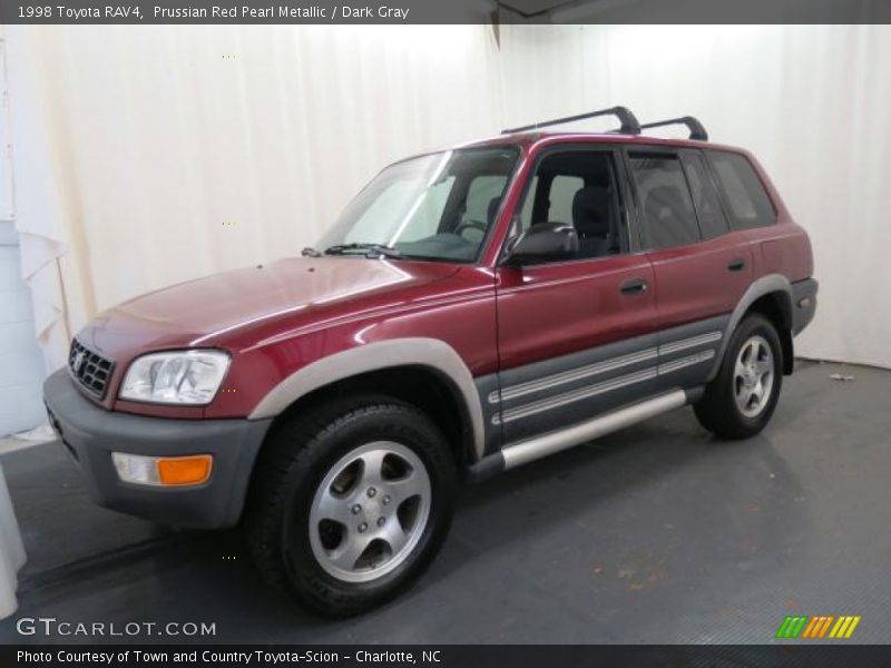 Prussian Red Pearl Metallic / Dark Gray 1998 Toyota RAV4