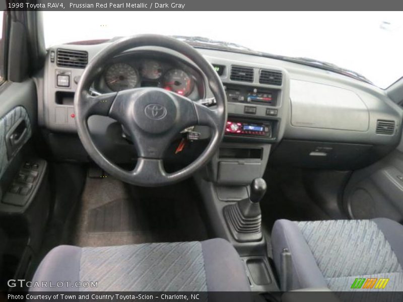 Prussian Red Pearl Metallic / Dark Gray 1998 Toyota RAV4