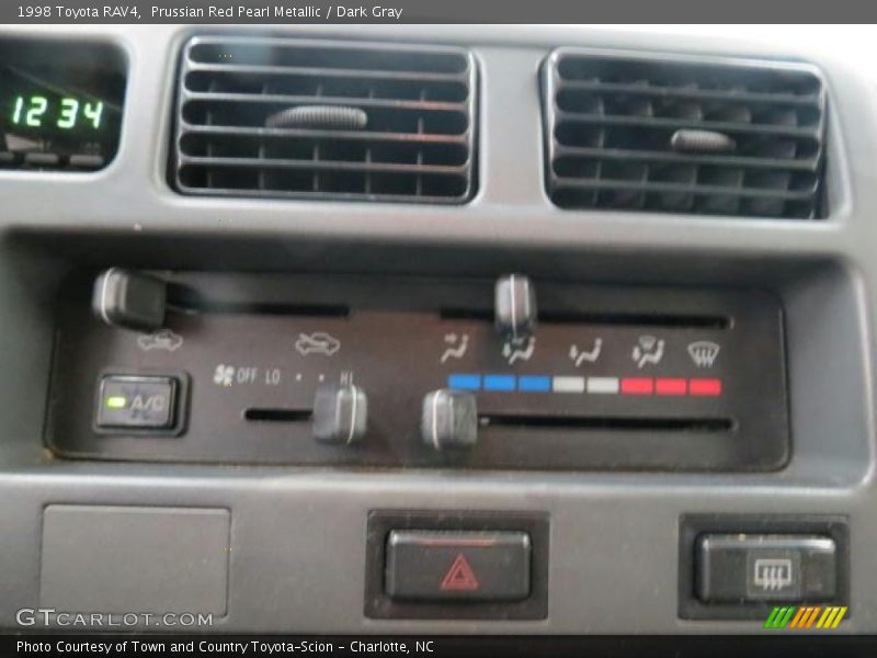 Prussian Red Pearl Metallic / Dark Gray 1998 Toyota RAV4