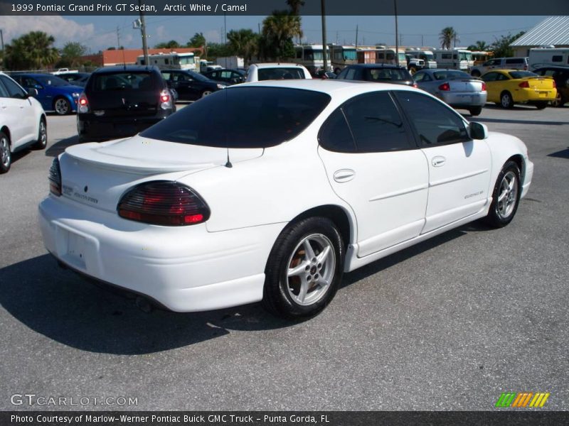 Arctic White / Camel 1999 Pontiac Grand Prix GT Sedan