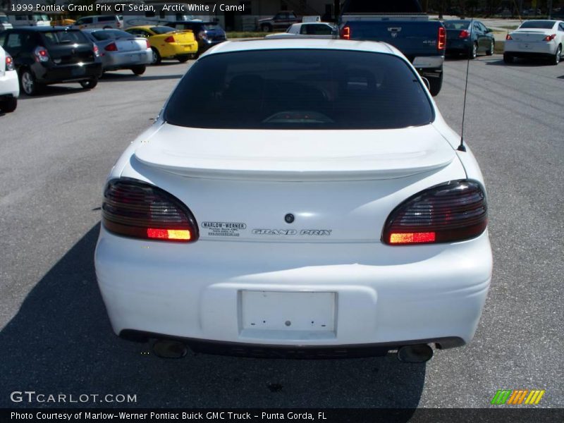 Arctic White / Camel 1999 Pontiac Grand Prix GT Sedan
