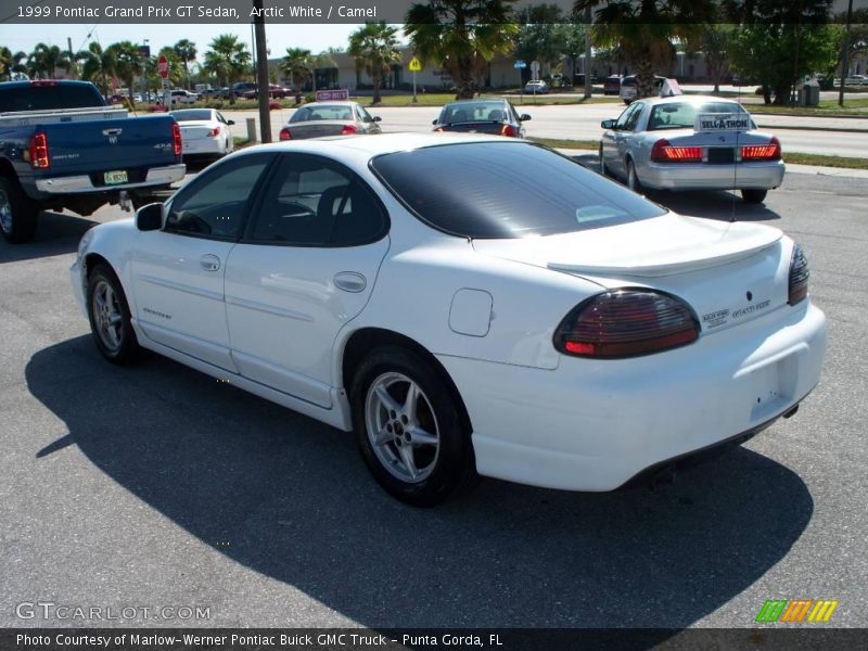 Arctic White / Camel 1999 Pontiac Grand Prix GT Sedan