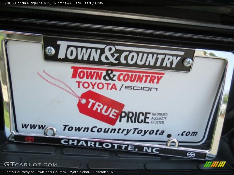 Nighthawk Black Pearl / Gray 2006 Honda Ridgeline RTS