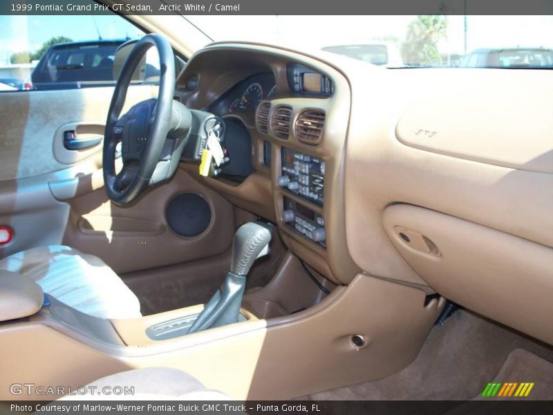 Arctic White / Camel 1999 Pontiac Grand Prix GT Sedan