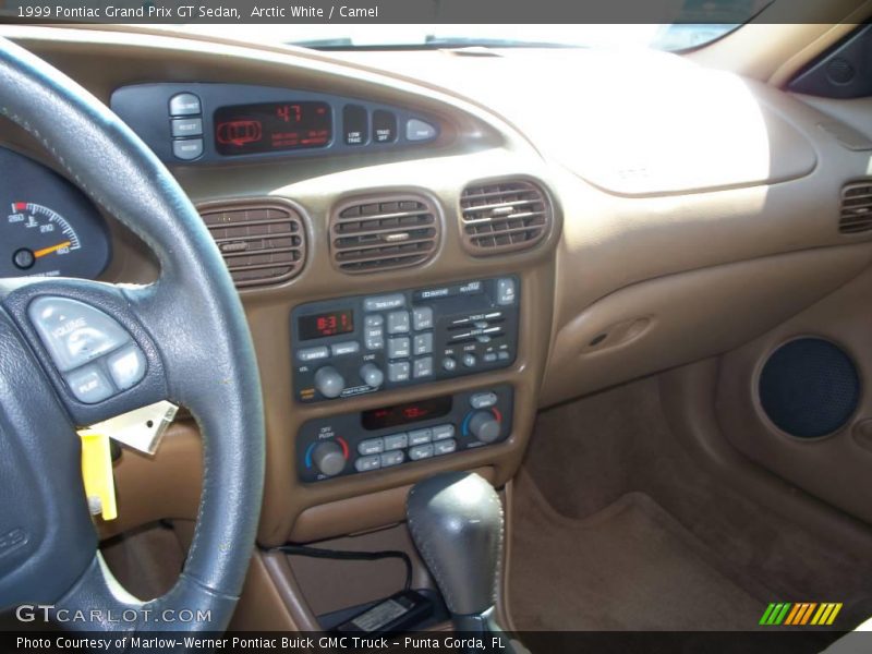 Arctic White / Camel 1999 Pontiac Grand Prix GT Sedan