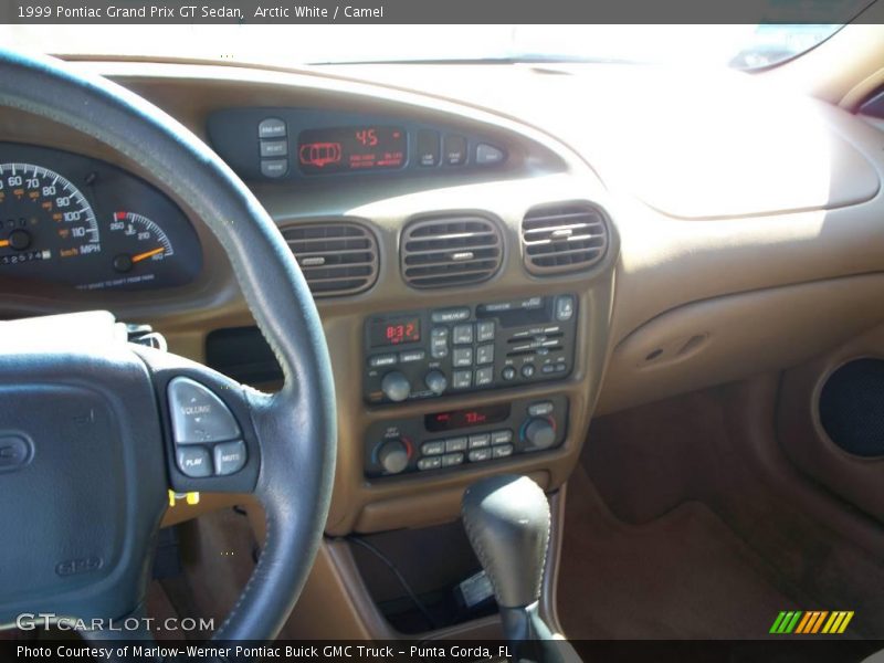Arctic White / Camel 1999 Pontiac Grand Prix GT Sedan