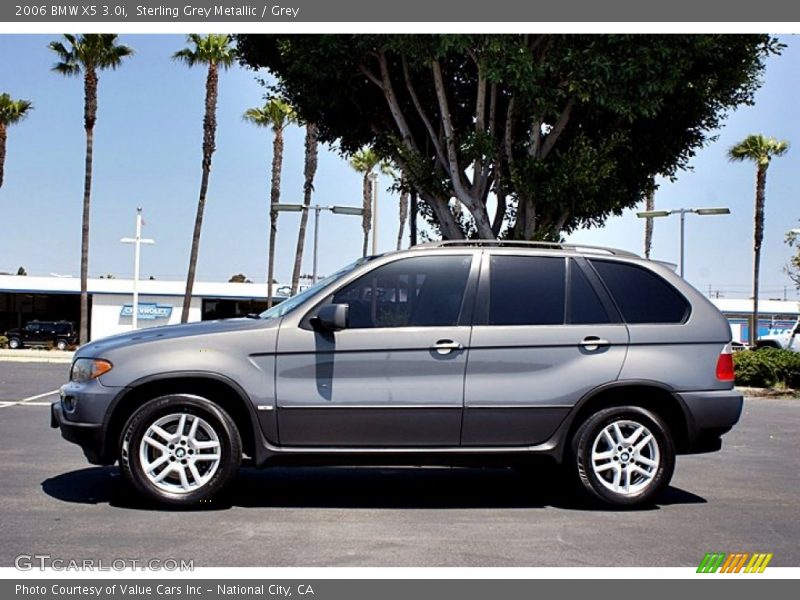 Sterling Grey Metallic / Grey 2006 BMW X5 3.0i