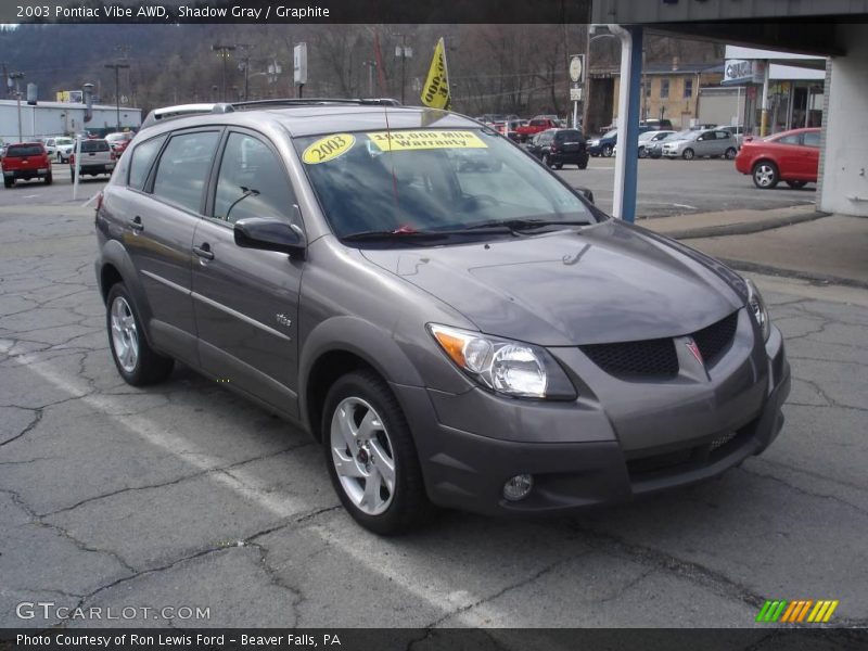 Shadow Gray / Graphite 2003 Pontiac Vibe AWD