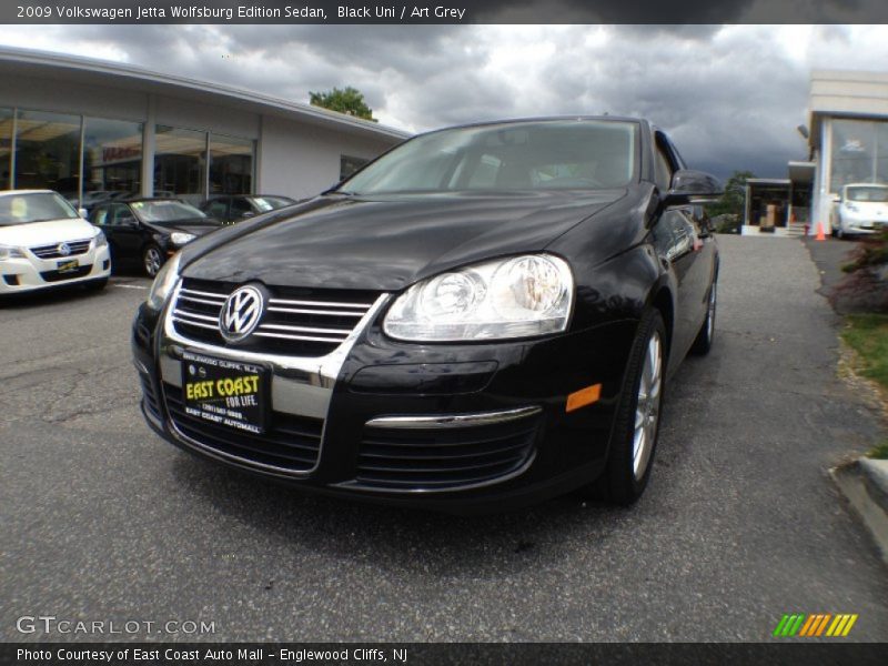 Black Uni / Art Grey 2009 Volkswagen Jetta Wolfsburg Edition Sedan
