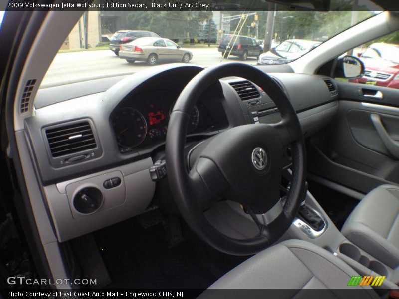 Black Uni / Art Grey 2009 Volkswagen Jetta Wolfsburg Edition Sedan