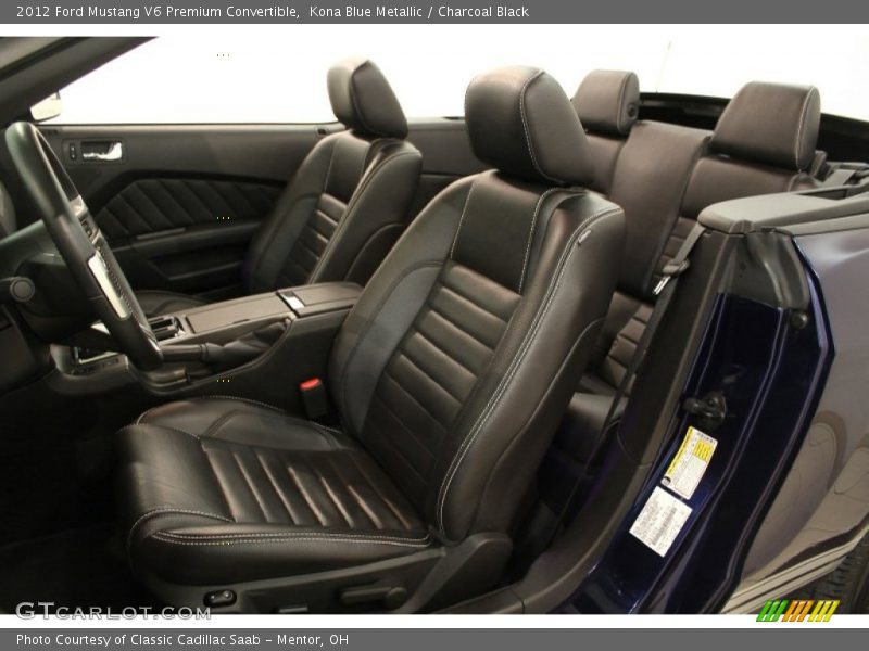 Front Seat of 2012 Mustang V6 Premium Convertible