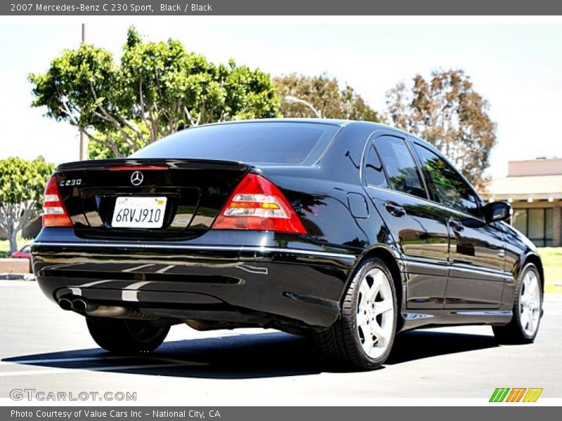 Black / Black 2007 Mercedes-Benz C 230 Sport