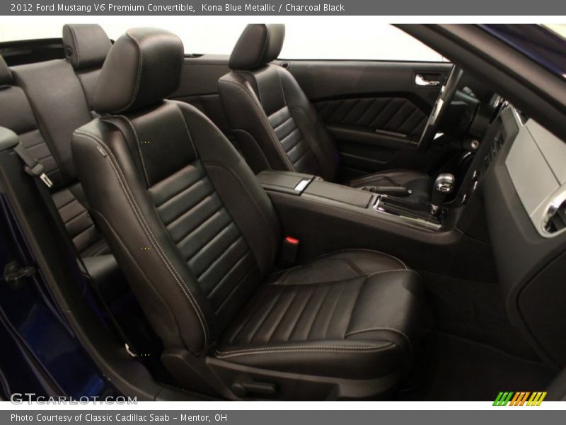  2012 Mustang V6 Premium Convertible Charcoal Black Interior