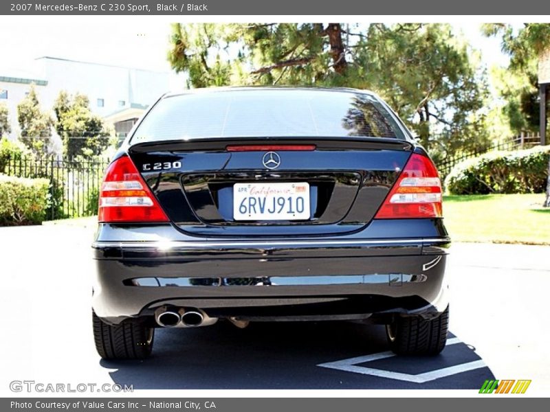 Black / Black 2007 Mercedes-Benz C 230 Sport