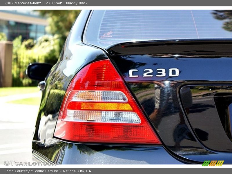 Black / Black 2007 Mercedes-Benz C 230 Sport