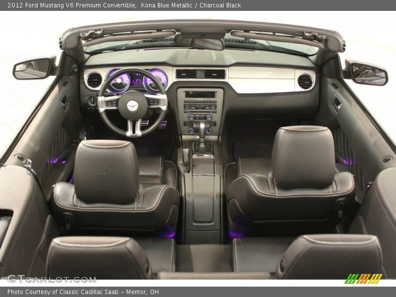  2012 Mustang V6 Premium Convertible Charcoal Black Interior