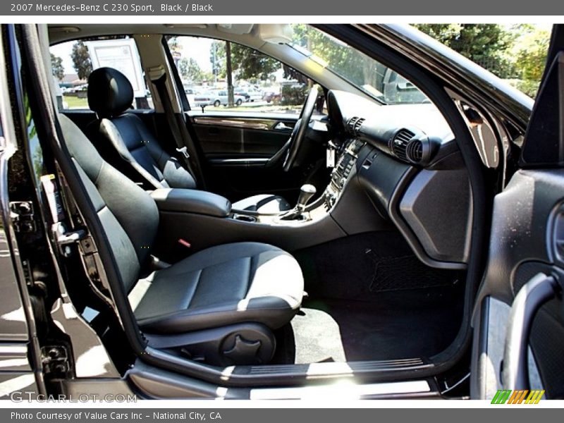 Black / Black 2007 Mercedes-Benz C 230 Sport