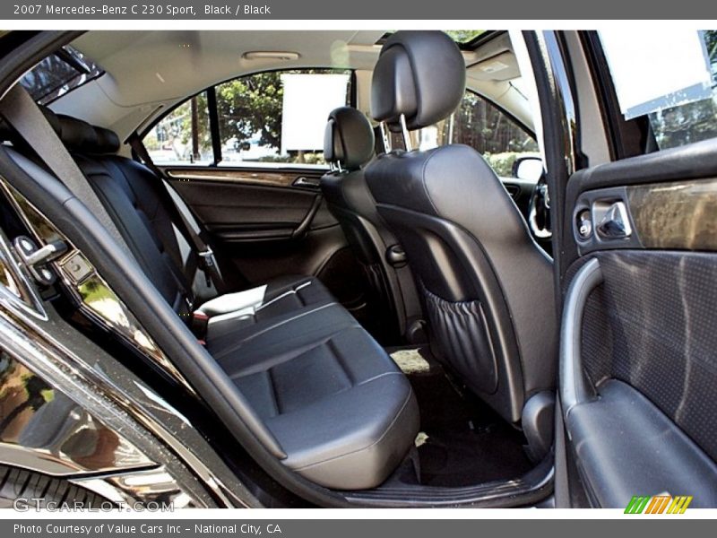 Black / Black 2007 Mercedes-Benz C 230 Sport