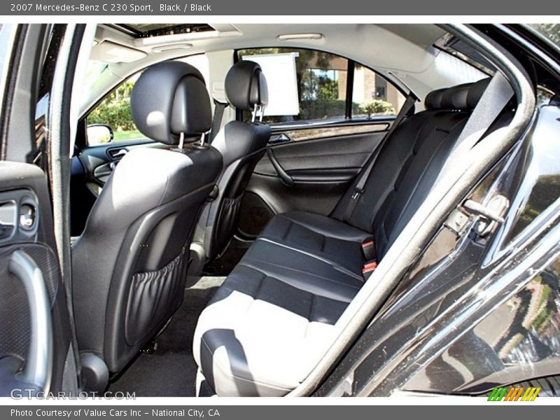 Black / Black 2007 Mercedes-Benz C 230 Sport