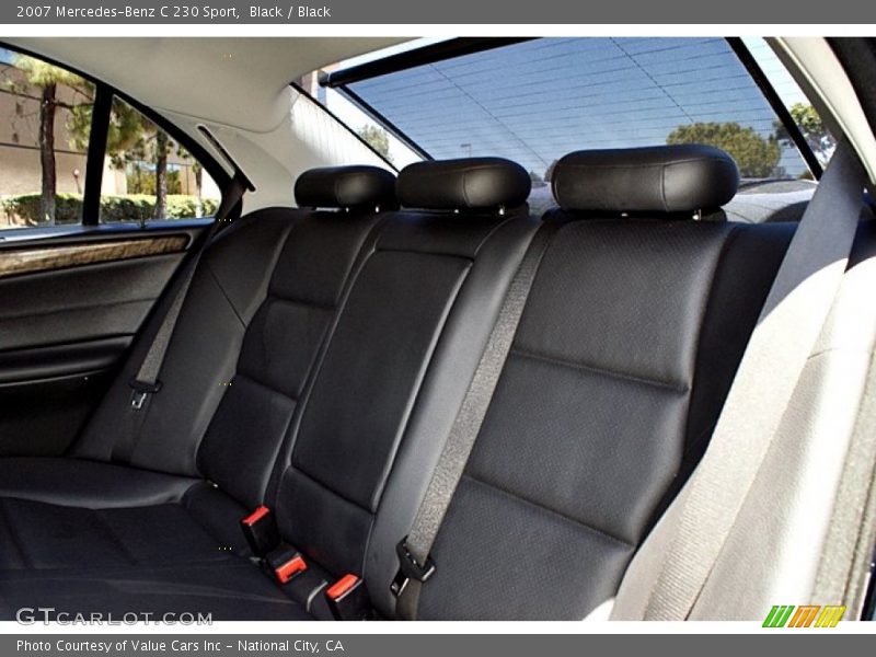 Black / Black 2007 Mercedes-Benz C 230 Sport