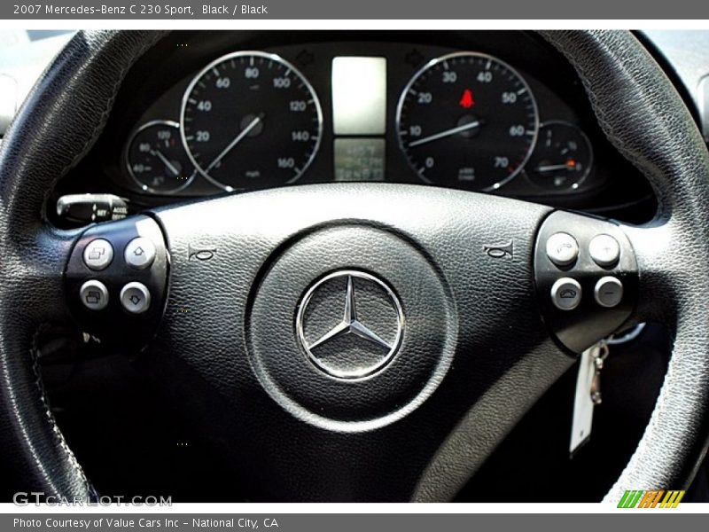Black / Black 2007 Mercedes-Benz C 230 Sport
