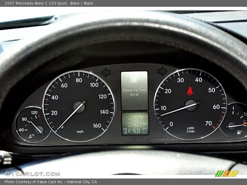 Black / Black 2007 Mercedes-Benz C 230 Sport